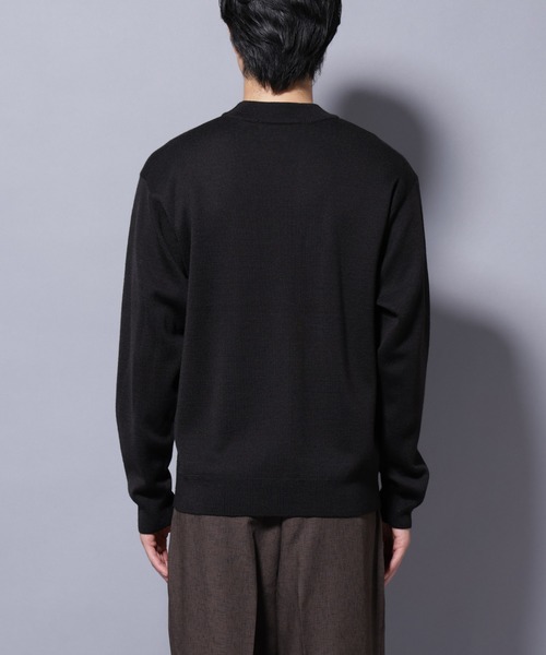 セール】タスマニアウールミックス ミラノリブリラックスモックネック