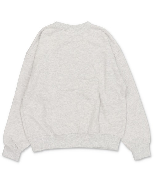 SPINNS（スピンズ）の「ゆるっと着るだけで今っぽ☆デニムロゴが映えるビッグスウェット（スウェット・レディース・オートミール/チャコール/アイボリー/レッド/ブラウン・ONESIZE）」の6枚目の写真