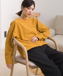 OMNES（オムネス）の「テックコットンクルーネック裾ラウンドブラウス（シャツ/ブラウス・レディース）」