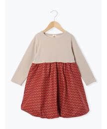 Samansa Mos2 Lagom（サマンサモスモスラーゴム）の「花柄ドッキングバルーンワンピース（ワンピース）」