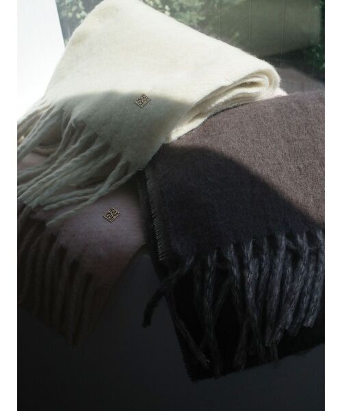 LAGUNAMOON（ラグナムーン）の「リバーシブルストール（ストール/ショール・レディース・ピンク/ブラウン/イエロー・FREE）」の6枚目の写真