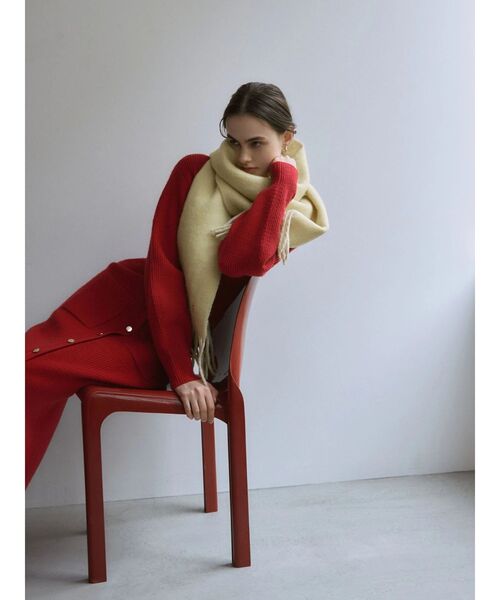 LAGUNAMOON（ラグナムーン）の「リバーシブルストール（ストール/ショール・レディース・ピンク/ブラウン/イエロー・FREE）」の11枚目の写真