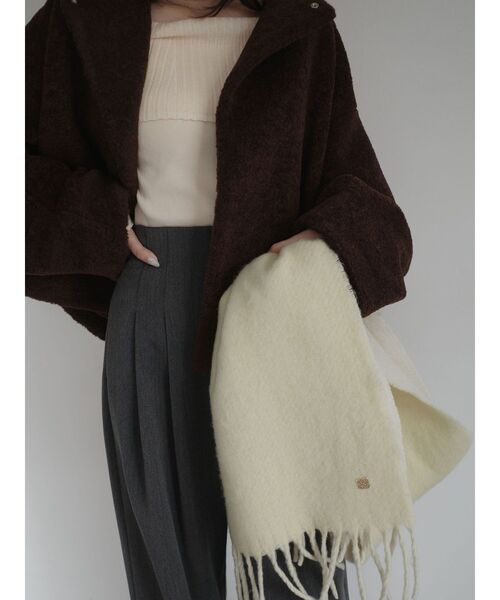 LAGUNAMOON（ラグナムーン）の「リバーシブルストール（ストール/ショール・レディース・ピンク/ブラウン/イエロー・FREE）」の13枚目の写真