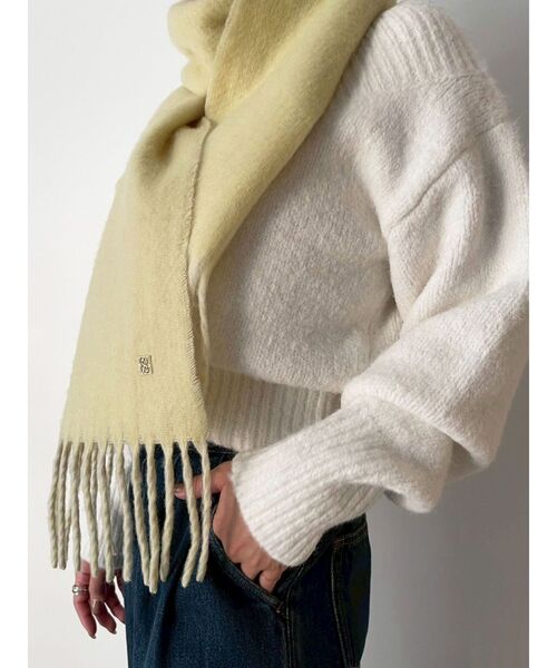 LAGUNAMOON（ラグナムーン）の「リバーシブルストール（ストール/ショール・レディース・ピンク/ブラウン/イエロー・FREE）」の19枚目の写真