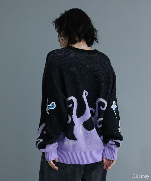 Disney（ディズニー）の「VILLAINS/アースラ/ジャガードニット（ニット/セーター・レディース・パープル・FREE）」の8枚目の写真