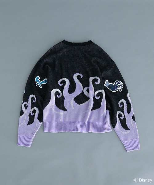 Disney（ディズニー）の「VILLAINS/アースラ/ジャガードニット（ニット/セーター・レディース・パープル・FREE）」の11枚目の写真