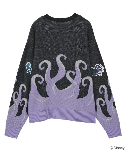 Disney（ディズニー）の「VILLAINS/アースラ/ジャガードニット（ニット/セーター・レディース・パープル・FREE）」の13枚目の写真