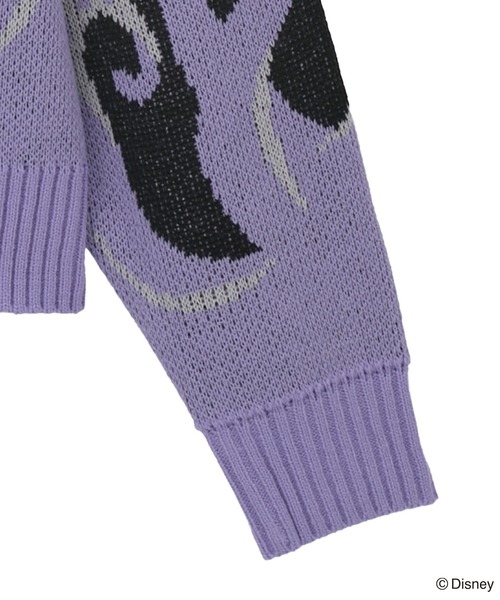 Disney（ディズニー）の「VILLAINS/アースラ/ジャガードニット（ニット/セーター・レディース・パープル・FREE）」の15枚目の写真