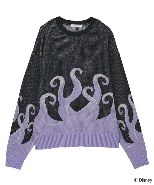 Disney（ディズニー）の「VILLAINS/アースラ/ジャガードニット（ニット/セーター・レディース・パープル・FREE）」の22枚目の写真