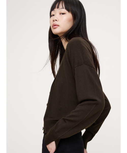 Banana Republic（バナナリパブリック）の「メリノ カーディガン（カーディガン/ボレロ・レディース・キャメル/ブラウン/ホワイト・L/S/M/XS）」の5枚目の写真