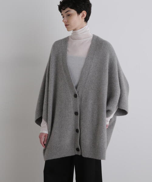 【今期新作！新品】LE PHIL♡フォックス混ニットカーディガン ベージュ ◇フォックス混ニット（ニット/セーター）｜LE PHIL（ルフィル）の