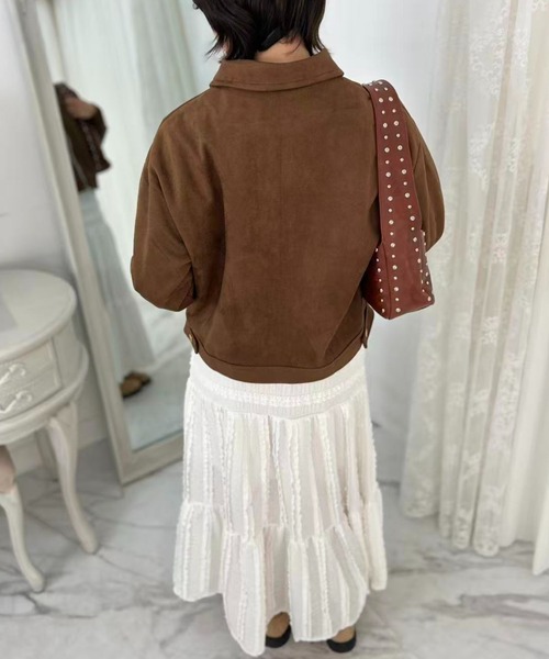 mebole(メボレ)の「Vintage Suede Zip Jacket(ブルゾン・レディース・ブラウン・FREE)」の19枚目の写真