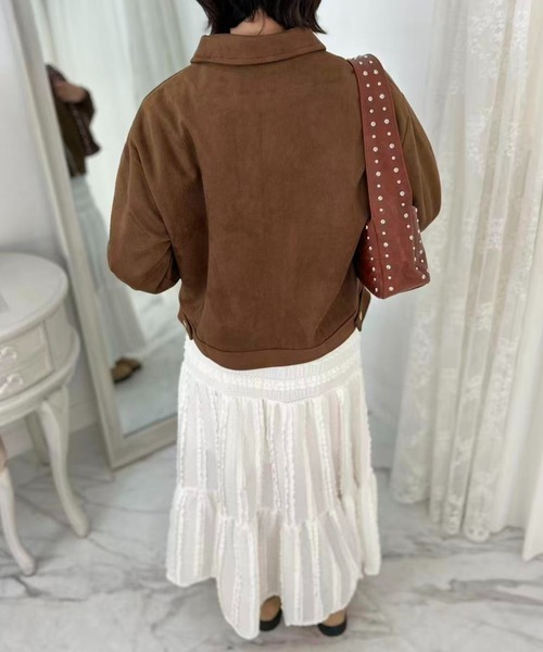 mebole(メボレ)の「Vintage Suede Zip Jacket(ブルゾン・レディース・ブラウン・FREE)」の20枚目の写真