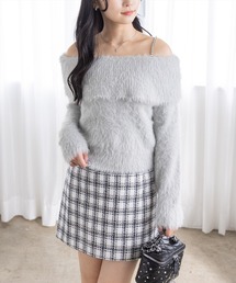 オフショルダー」に該当するトップス（ビジュー）ファッション通販