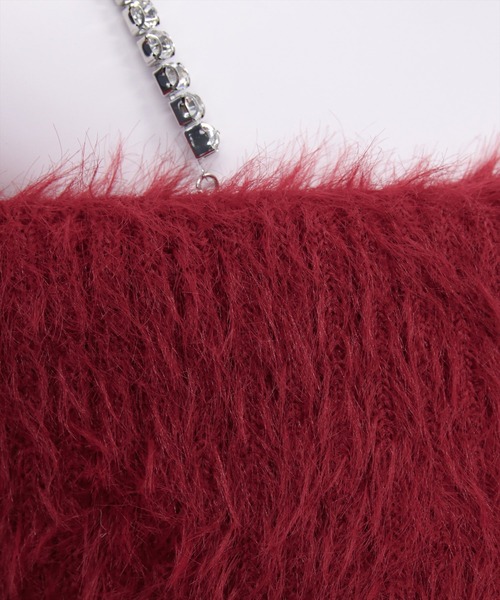 clear（クリア）の「肩ビジューフェザーオフショルニットトップス[大人 フェミニン 上品]≪AW新作≫（ニット/セーター・レディース・ミント/ボルドー/ブラウン/グレー/アイボリー/ブラック/ピンクベージュ・F）」の20枚目の写真