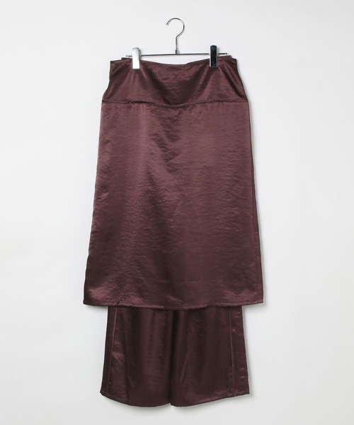 BAYFLOW（ベイフロー）の「【EF(エフ)】サテンセットパンツ（WOMEN）（その他パンツ・レディース・ボルドー/ブラック・FREE）」の5枚目の写真