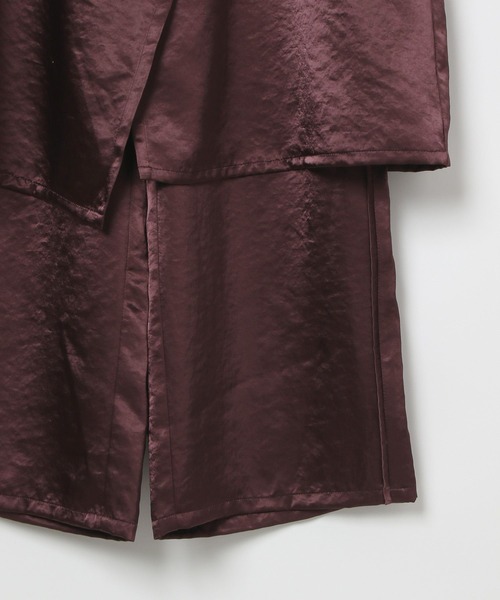 BAYFLOW（ベイフロー）の「【EF(エフ)】サテンセットパンツ（WOMEN）（その他パンツ・レディース・ボルドー/ブラック・FREE）」の14枚目の写真