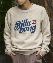 BILLABONG メンズ CREW NECK セーター 【2025年秋冬モデル】 @autumn /ビラボンロゴスフレヤーンニットセーター