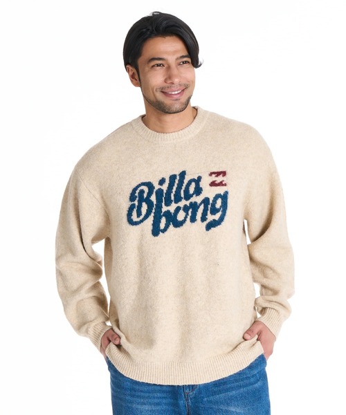 BILLABONG（ビラボン）の「BILLABONG メンズ CREW NECK セーター 【2025年秋冬モデル】 @autumn /ビラボンロゴスフレヤーンニットセーター（ニット/セーター・メンズ・ブラウン/ブルー/クリーム・LARGE/X-LARGE/MEDIUM）」の6枚目の写真
