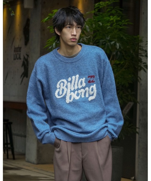 BILLABONG（ビラボン）の「BILLABONG メンズ CREW NECK セーター 【2025年秋冬モデル】 @autumn /ビラボンロゴスフレヤーンニットセーター（ニット/セーター・メンズ・ブラウン/ブルー/クリーム・LARGE/X-LARGE/MEDIUM）」の15枚目の写真