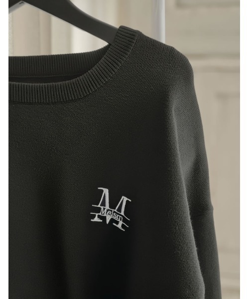 セール】[MEISM by Re:EDIT][2025AW PRE ORDER]ワンポイント刺繍ロゴ