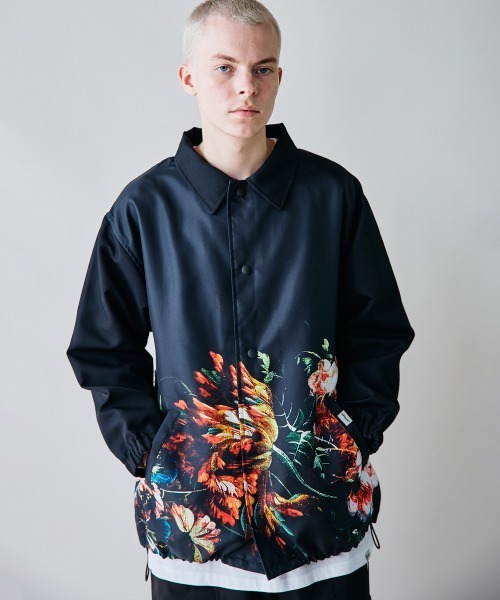 rehacer(レアセル)の「rehacer : Botanical Coach Jacket / ボタニカルコーチジャケット(ブルゾン・メンズ・ブラック・LARGE/MEDIUM/SMALL)」の3枚目の写真