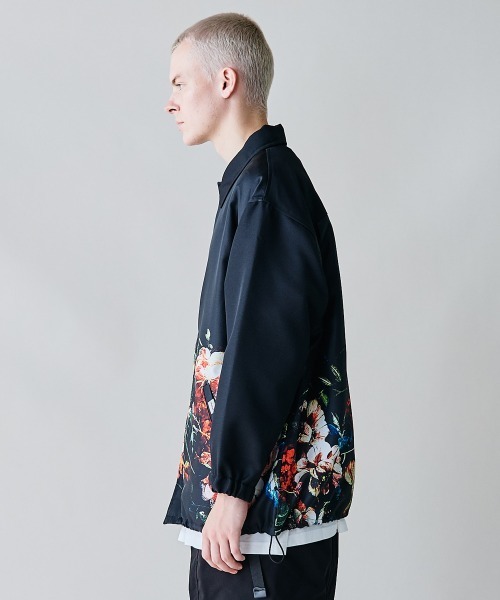 rehacer(レアセル)の「rehacer : Botanical Coach Jacket / ボタニカルコーチジャケット(ブルゾン・メンズ・ブラック・LARGE/MEDIUM/SMALL)」の2枚目の写真