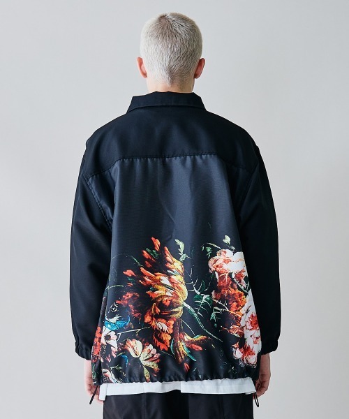 rehacer(レアセル)の「rehacer : Botanical Coach Jacket / ボタニカルコーチジャケット(ブルゾン・メンズ・ブラック・LARGE/MEDIUM/SMALL)」の5枚目の写真