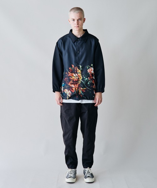 rehacer(レアセル)の「rehacer : Botanical Coach Jacket / ボタニカルコーチジャケット(ブルゾン・メンズ・ブラック・LARGE/MEDIUM/SMALL)」の7枚目の写真