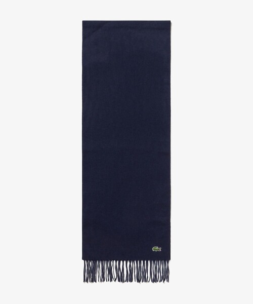 LACOSTE(ラコステ)の「ホワイトカシミヤマフラー(マフラー・メンズ・ブラック/ネイビー/ホワイト/グレー・FREE)」の10枚目の写真