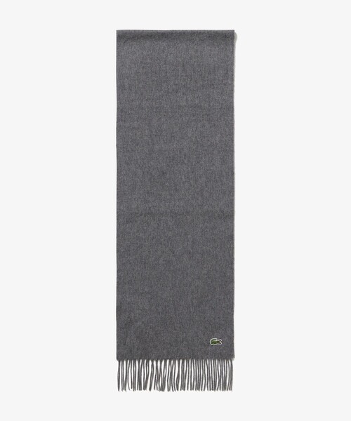 LACOSTE(ラコステ)の「ホワイトカシミヤマフラー(マフラー・メンズ・ブラック/ネイビー/ホワイト/グレー・FREE)」の16枚目の写真