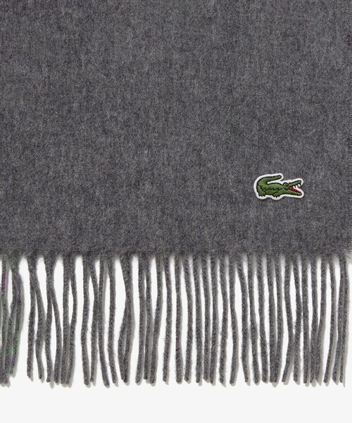 LACOSTE(ラコステ)の「ホワイトカシミヤマフラー(マフラー・メンズ・ブラック/ネイビー/ホワイト/グレー・FREE)」の17枚目の写真