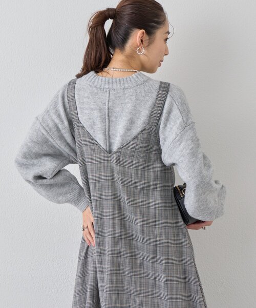 un dix cors（アンディコール）の「ヤクライククルーネックニット（ニット/セーター・レディース・ブラック/グレー/グリーン/パープル/ピンク/ホワイト・FREE）」の7枚目の写真