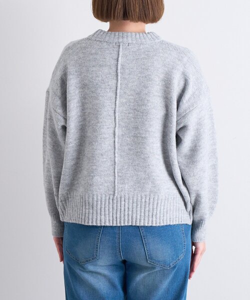 un dix cors（アンディコール）の「ヤクライククルーネックニット（ニット/セーター・レディース・ブラック/グレー/グリーン/パープル/ピンク/ホワイト・FREE）」の15枚目の写真