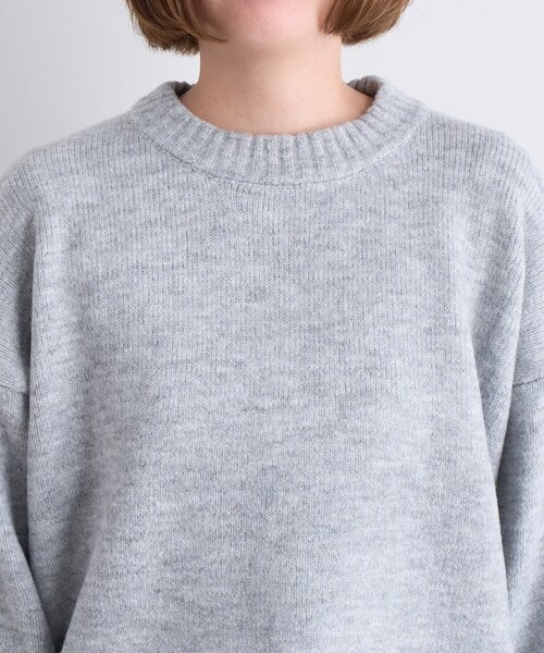 un dix cors（アンディコール）の「ヤクライククルーネックニット（ニット/セーター・レディース・ブラック/グレー/グリーン/パープル/ピンク/ホワイト・FREE）」の16枚目の写真