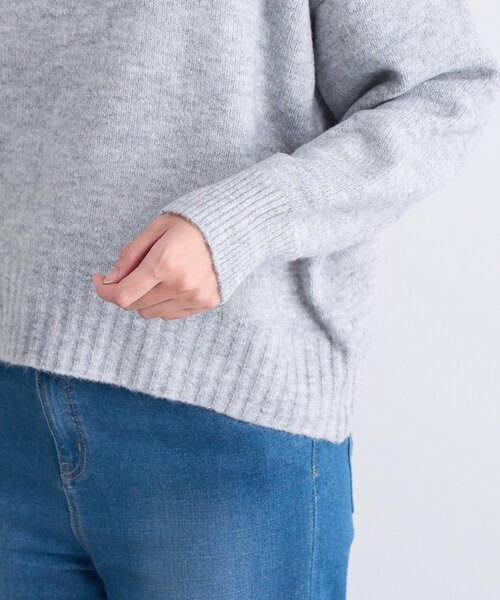 un dix cors（アンディコール）の「ヤクライククルーネックニット（ニット/セーター・レディース・ブラック/グレー/グリーン/パープル/ピンク/ホワイト・FREE）」の17枚目の写真