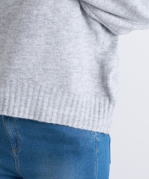 un dix cors（アンディコール）の「ヤクライククルーネックニット（ニット/セーター・レディース・ブラック/グレー/グリーン/パープル/ピンク/ホワイト・FREE）」の18枚目の写真