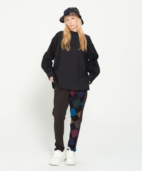 STOF(ストフ)の「PEDESTRIAN STAND COLLAR SHIRT(シャツ/ブラウス・メンズ・ブラック/ナチュラル・S/M)」の4枚目の写真