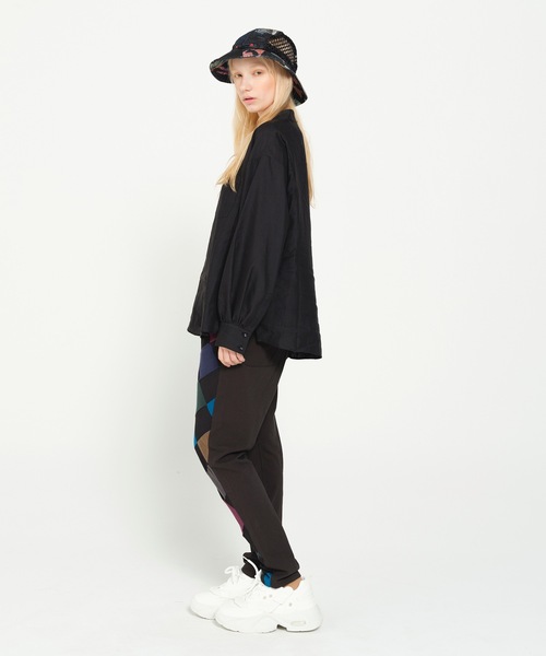 STOF(ストフ)の「PEDESTRIAN STAND COLLAR SHIRT(シャツ/ブラウス・メンズ・ブラック/ナチュラル・S/M)」の5枚目の写真