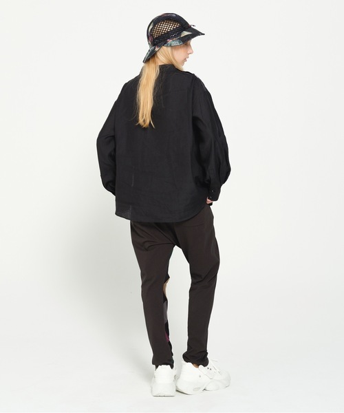 STOF(ストフ)の「PEDESTRIAN STAND COLLAR SHIRT(シャツ/ブラウス・メンズ・ブラック/ナチュラル・S/M)」の6枚目の写真