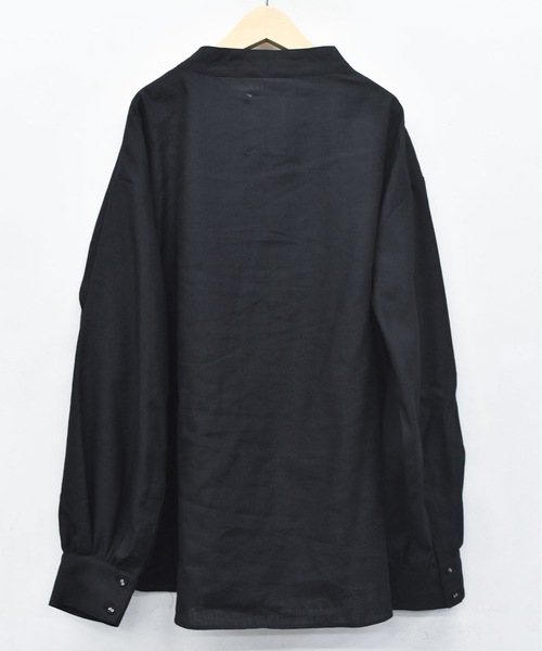 STOF(ストフ)の「PEDESTRIAN STAND COLLAR SHIRT(シャツ/ブラウス・メンズ・ブラック/ナチュラル・S/M)」の11枚目の写真