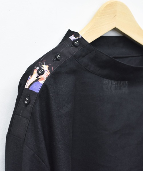 STOF(ストフ)の「PEDESTRIAN STAND COLLAR SHIRT(シャツ/ブラウス・メンズ・ブラック/ナチュラル・S/M)」の12枚目の写真