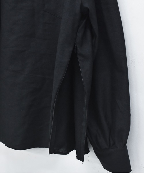 STOF(ストフ)の「PEDESTRIAN STAND COLLAR SHIRT(シャツ/ブラウス・メンズ・ブラック/ナチュラル・S/M)」の13枚目の写真