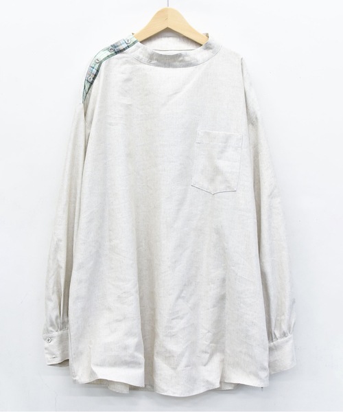 STOF(ストフ)の「PEDESTRIAN STAND COLLAR SHIRT(シャツ/ブラウス・メンズ・ブラック/ナチュラル・S/M)」の15枚目の写真