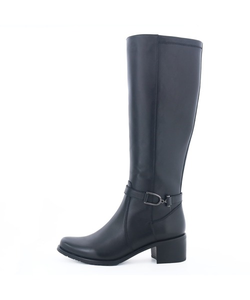 あしながおじさん（アシナガオジサン）の「防滑｜ストレッチロングブーツ　2810603（ブーツ・レディース・ダークブラウン/ブラック・22.5cm/23cm/23.5cm/24cm/24.5cm）」の5枚目の写真