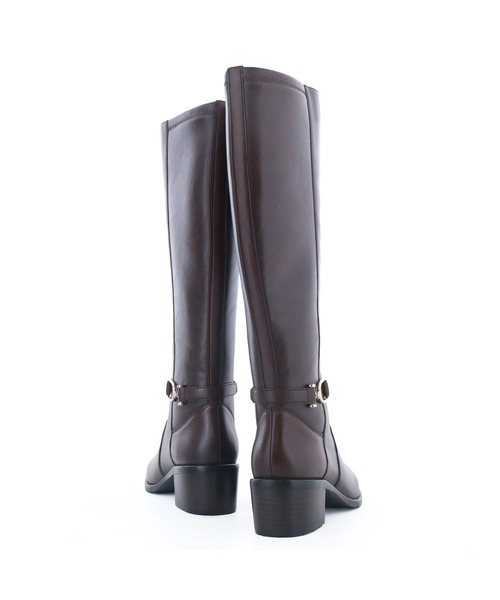 あしながおじさん（アシナガオジサン）の「防滑｜ストレッチロングブーツ　2810603（ブーツ・レディース・ダークブラウン/ブラック・22.5cm/23cm/23.5cm/24cm/24.5cm）」の7枚目の写真