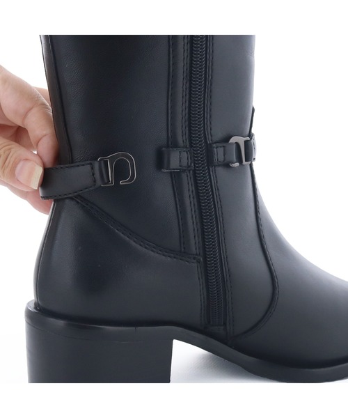 あしながおじさん（アシナガオジサン）の「防滑｜ストレッチロングブーツ　2810603（ブーツ・レディース・ダークブラウン/ブラック・22.5cm/23cm/23.5cm/24cm/24.5cm）」の9枚目の写真