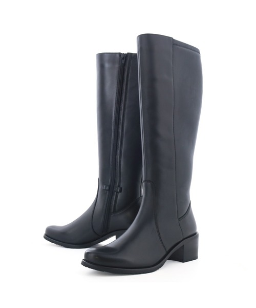 あしながおじさん（アシナガオジサン）の「防滑｜ストレッチロングブーツ　2810603（ブーツ・レディース・ダークブラウン/ブラック・22.5cm/23cm/23.5cm/24cm/24.5cm）」の10枚目の写真