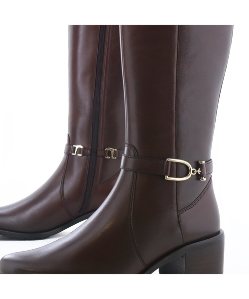 あしながおじさん（アシナガオジサン）の「防滑｜ストレッチロングブーツ　2810603（ブーツ・レディース・ダークブラウン/ブラック・22.5cm/23cm/23.5cm/24cm/24.5cm）」の12枚目の写真