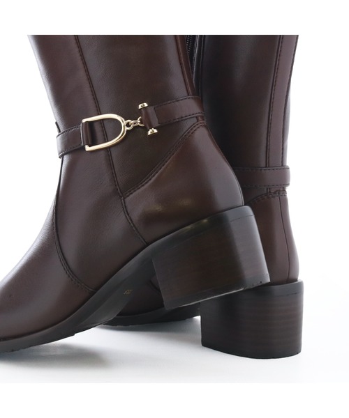 あしながおじさん（アシナガオジサン）の「防滑｜ストレッチロングブーツ　2810603（ブーツ・レディース・ダークブラウン/ブラック・22.5cm/23cm/23.5cm/24cm/24.5cm）」の13枚目の写真